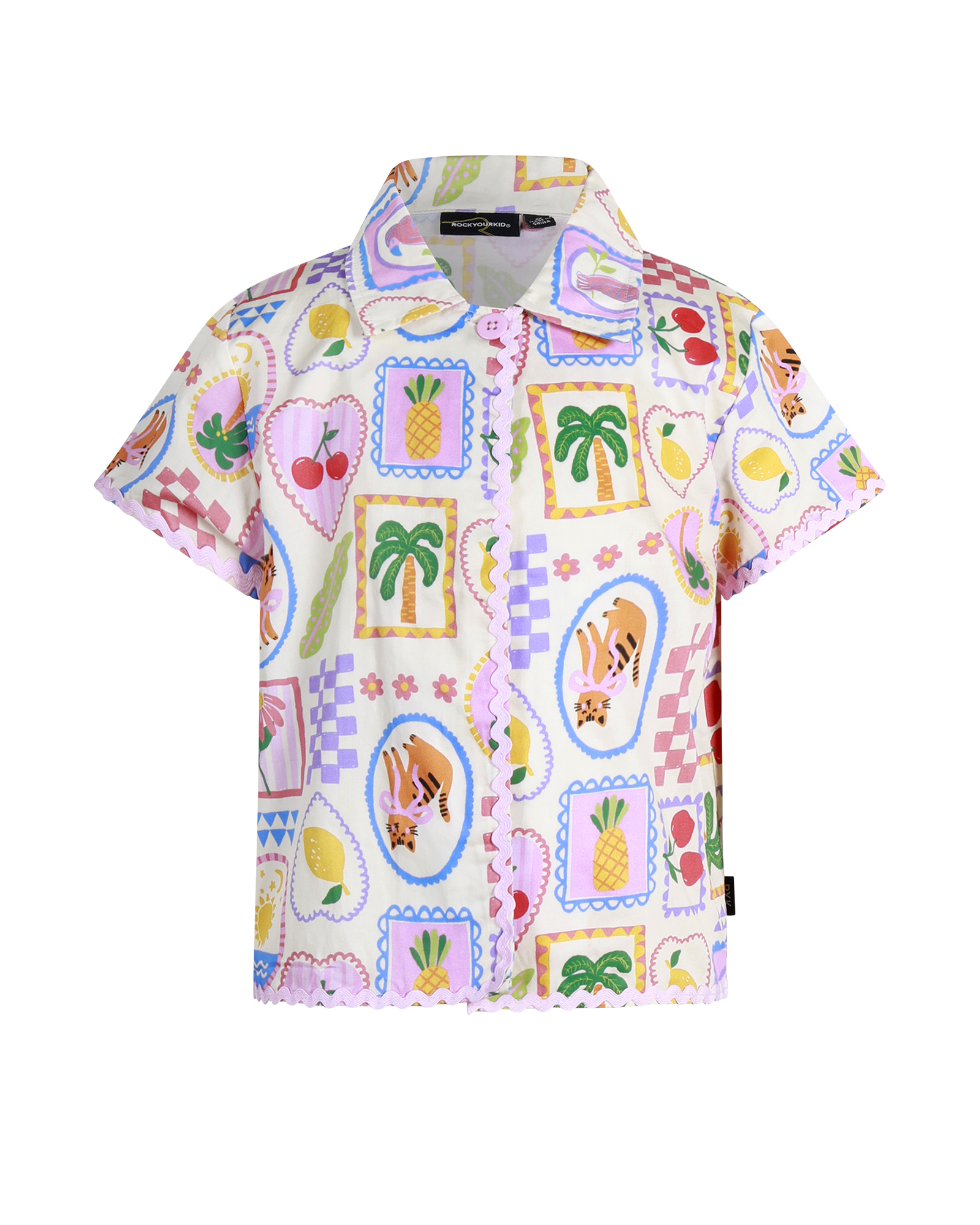 TROPICAL BEACH RESORT WOVEN SHIRT