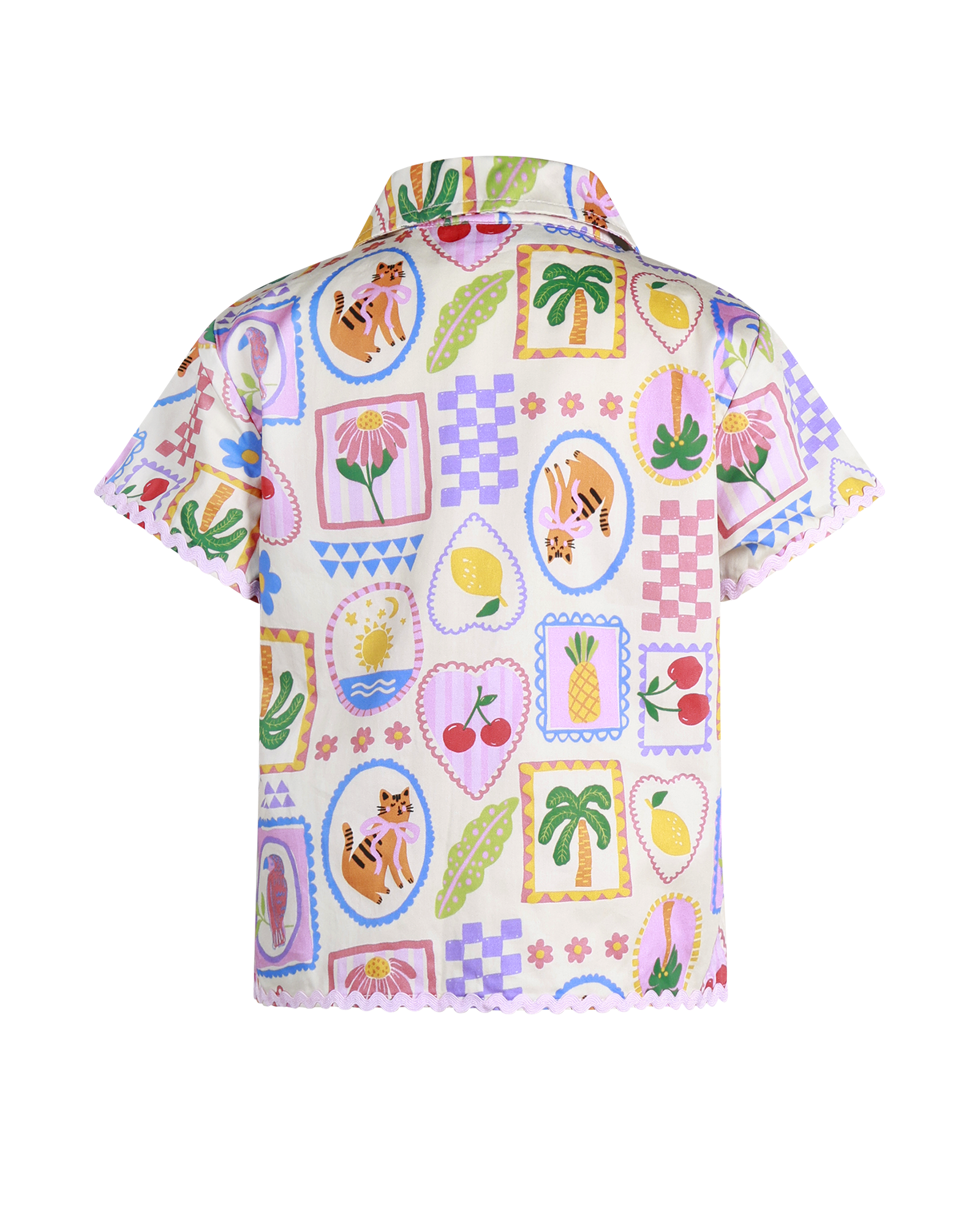 TROPICAL BEACH RESORT WOVEN SHIRT