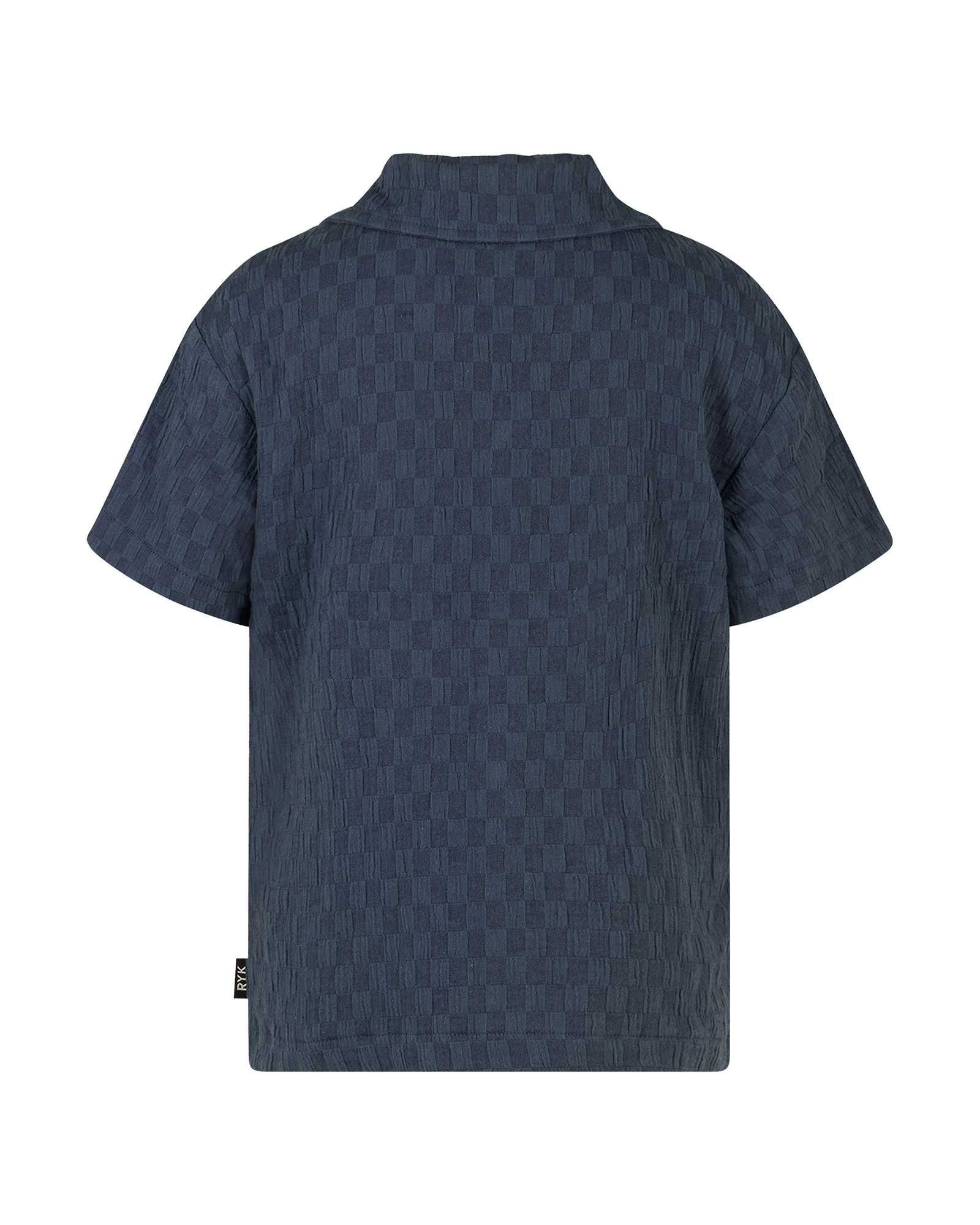 DINO CHECK SHORT SLEEVE TEXTURED SHIRT