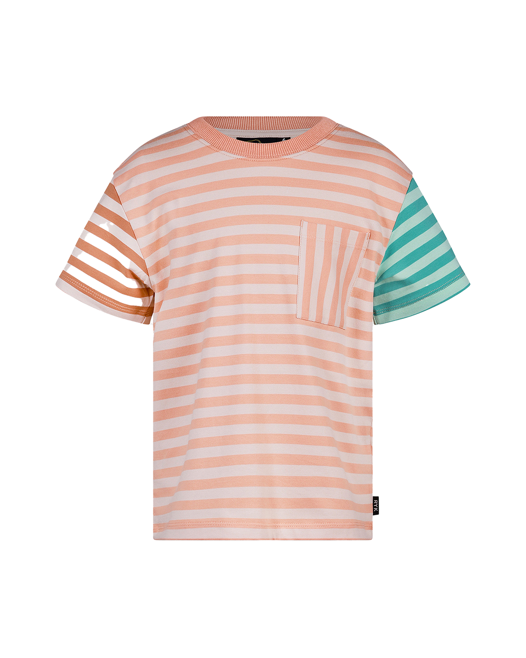 PRINTED STRIPE SHORT SLEEVE T-SHIRT | Rock Your Baby