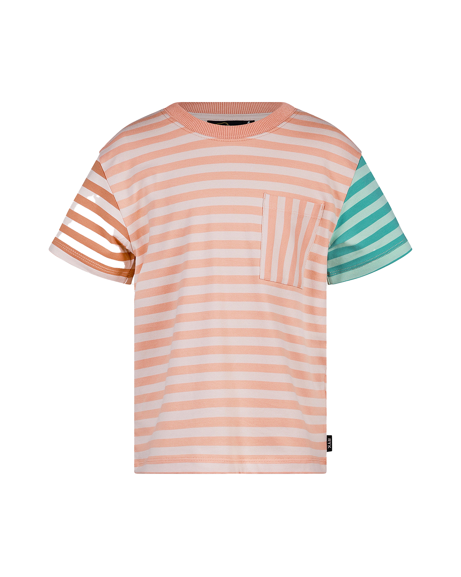 PRINTED STRIPE SHORT SLEEVE T-SHIRT | Rock Your Baby