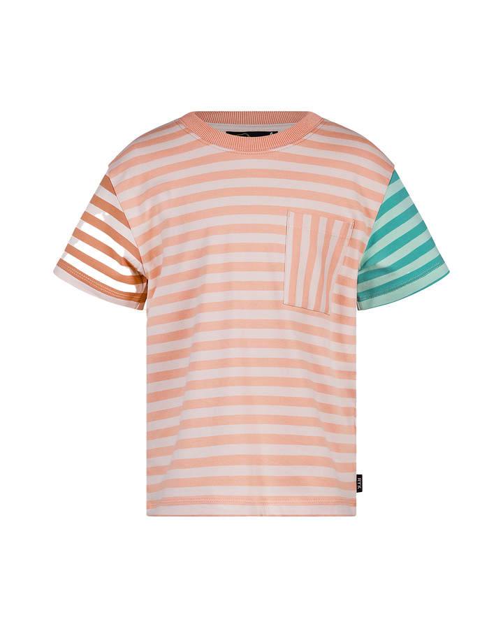 PRINTED STRIPE SHORT SLEEVE T-SHIRT | Rock Your Baby