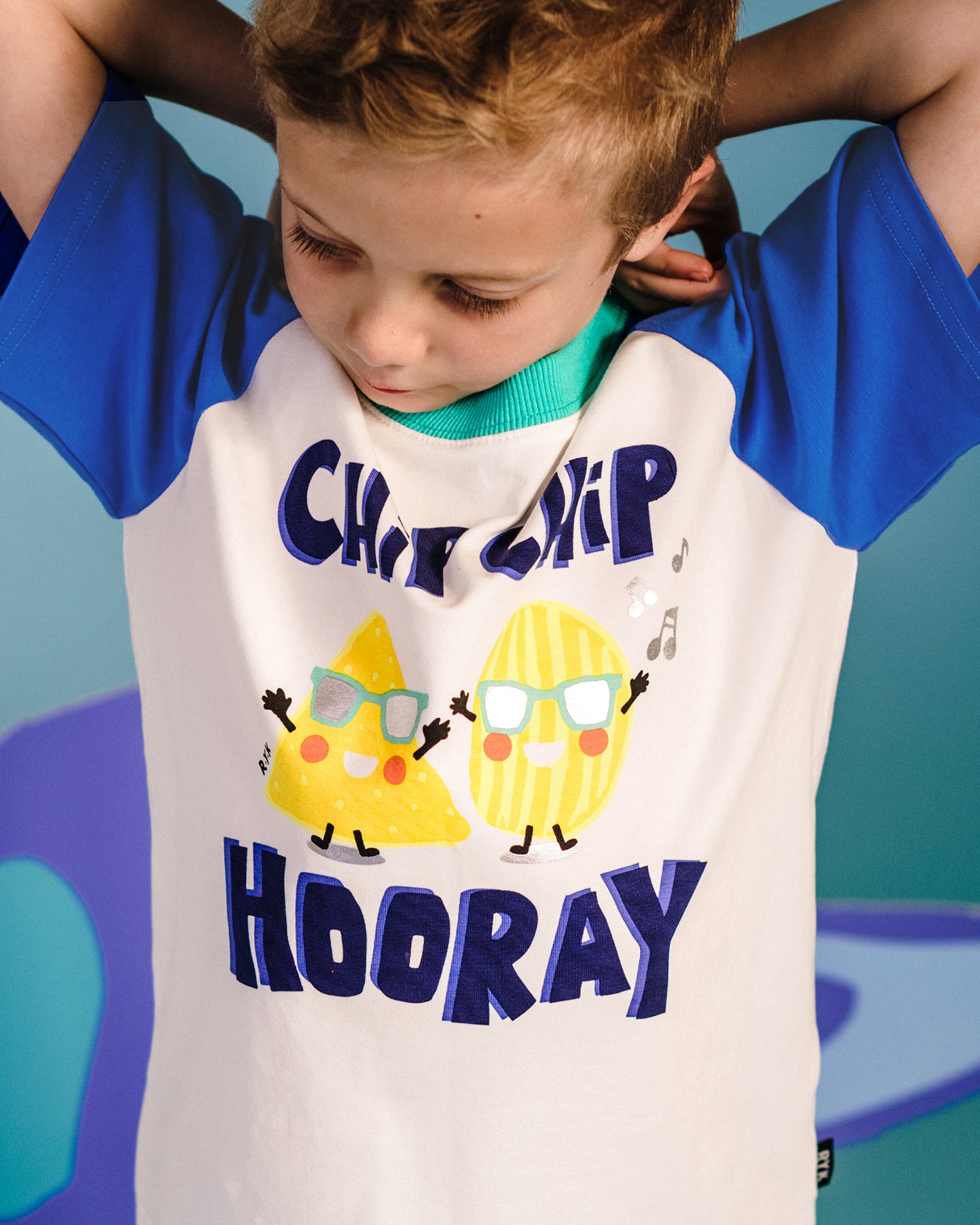 CHIP HOORAY RAGLAN SHORT SLEEVE T-SHIRT