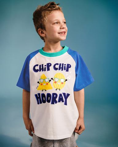CHIP HOORAY RAGLAN SHORT SLEEVE T-SHIRT