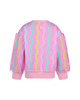 CANDY STRIPE FUNKY FRINGE SWEATSHIRT