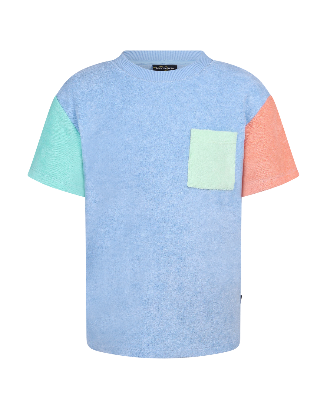 TERRY SPLICE POCKET SHORT SLEEVE T-SHIRT | Rock Your Baby