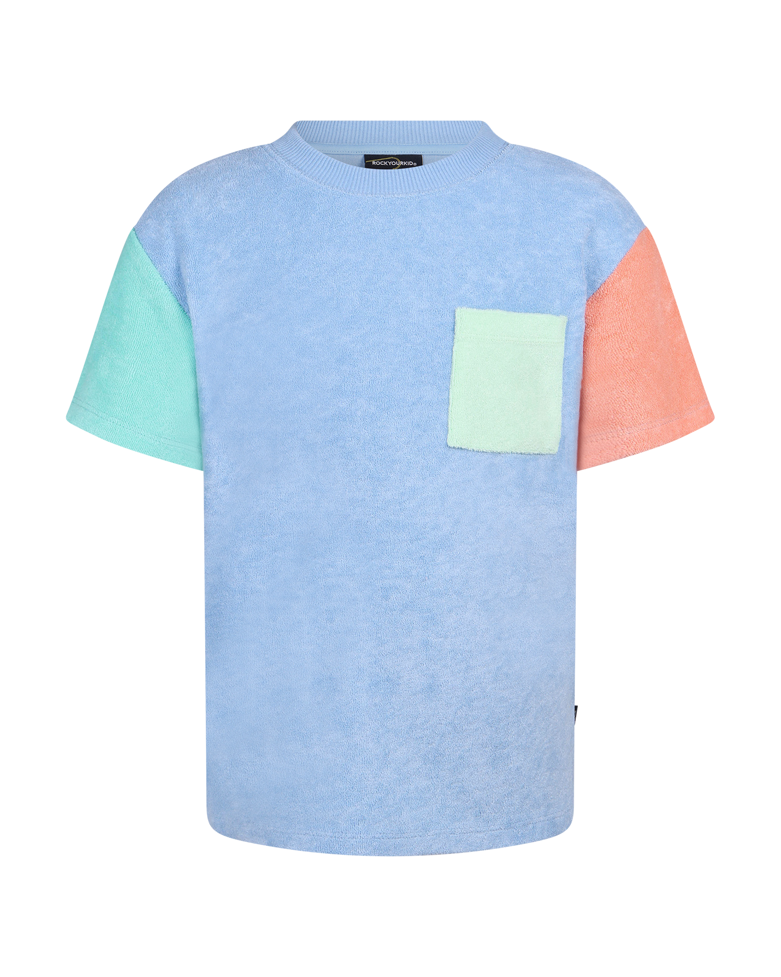 TERRY SPLICE POCKET SHORT SLEEVE T-SHIRT | Rock Your Baby