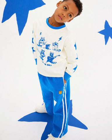 BLUE 80S RELAXED PANTS