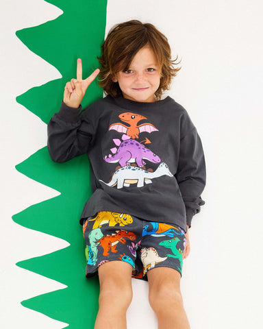 DINO STACK LONG SLEEVE T-SHIRT
