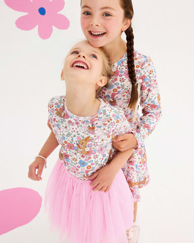 DITSY BUNNY SHORT SLEEVE CIRCUS DRESS