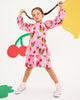 STRAWBERRY LONG SLEEVE FRILL DRESS