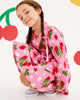 STRAWBERRY LONG SLEEVE FRILL DRESS