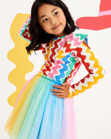 RIC RAC LONG SLEEVE CIRCUS DRESS