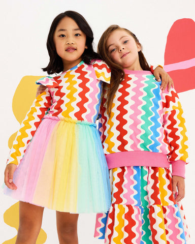 RIC RAC LONG SLEEVE CIRCUS DRESS
