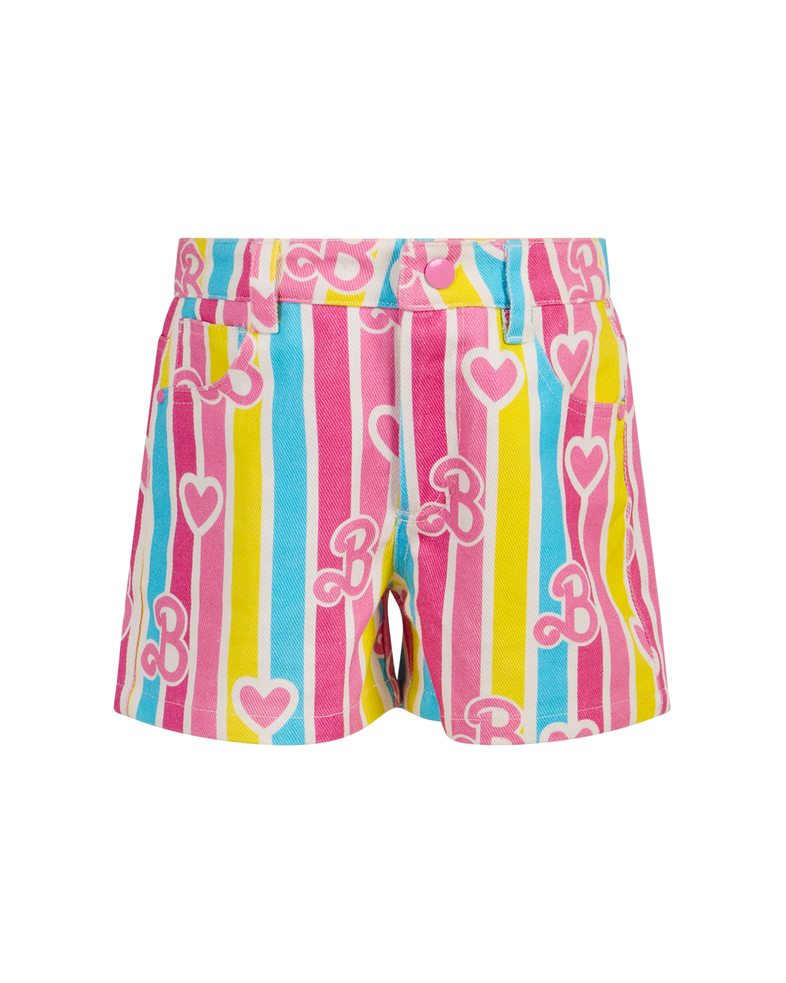 BARBIE STRIPE DENIM SHORTS