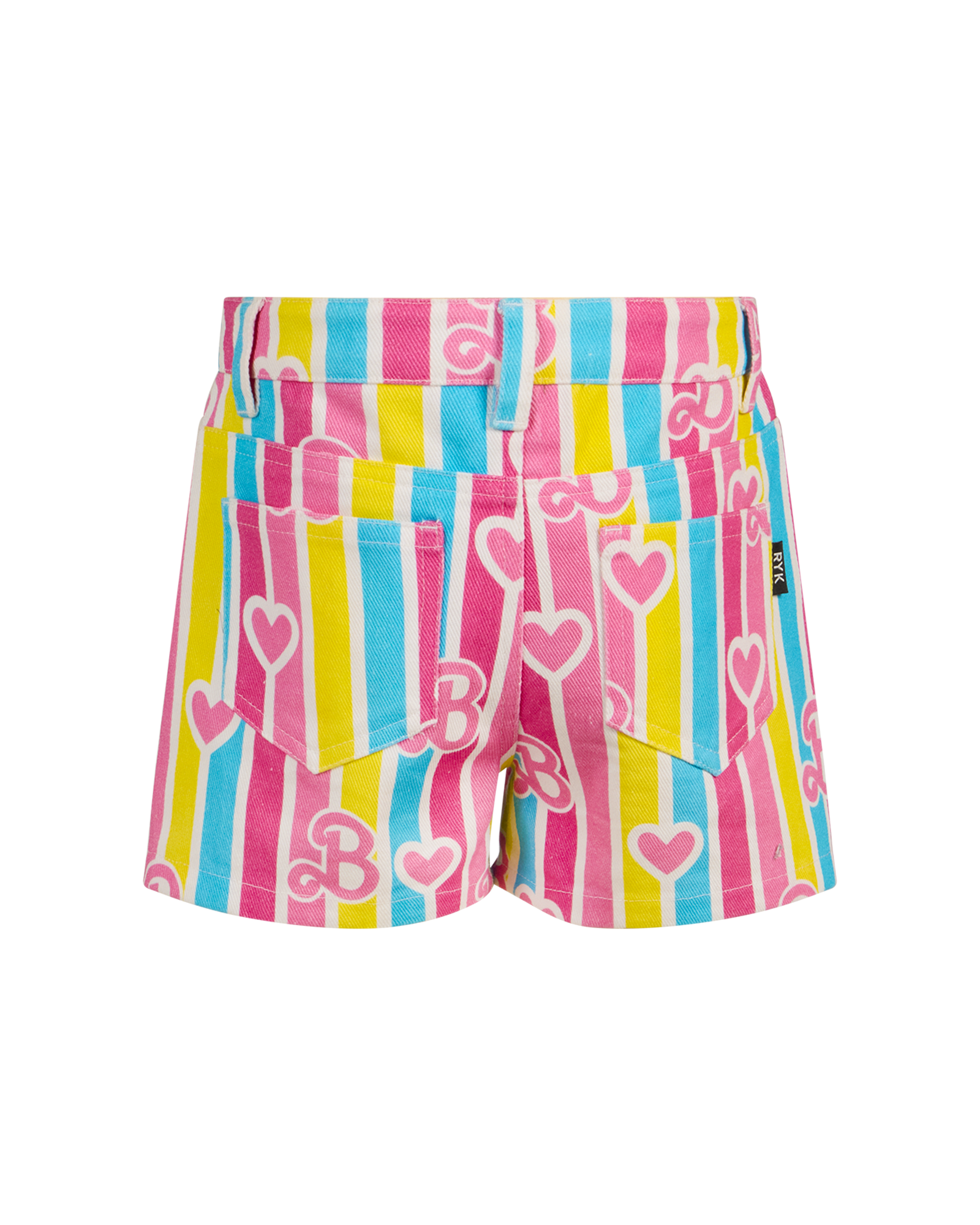 BARBIE STRIPE DENIM SHORTS