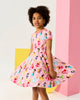 DISNEY PRINCESS RIBBON SHORT SLEEVE WAISTED DRESS