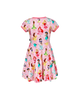 DISNEY PRINCESS RIBBON SHORT SLEEVE WAISTED DRESS