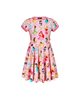 DISNEY PRINCESS RIBBON SHORT SLEEVE WAISTED DRESS