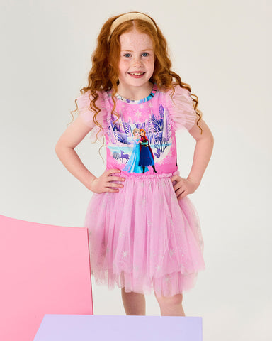 DISNEY FROZEN PRINCESSES RUFFLE DRESS