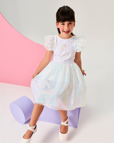 DISNEY FROZEN QUEEN ELSA SHIMMER DRESS