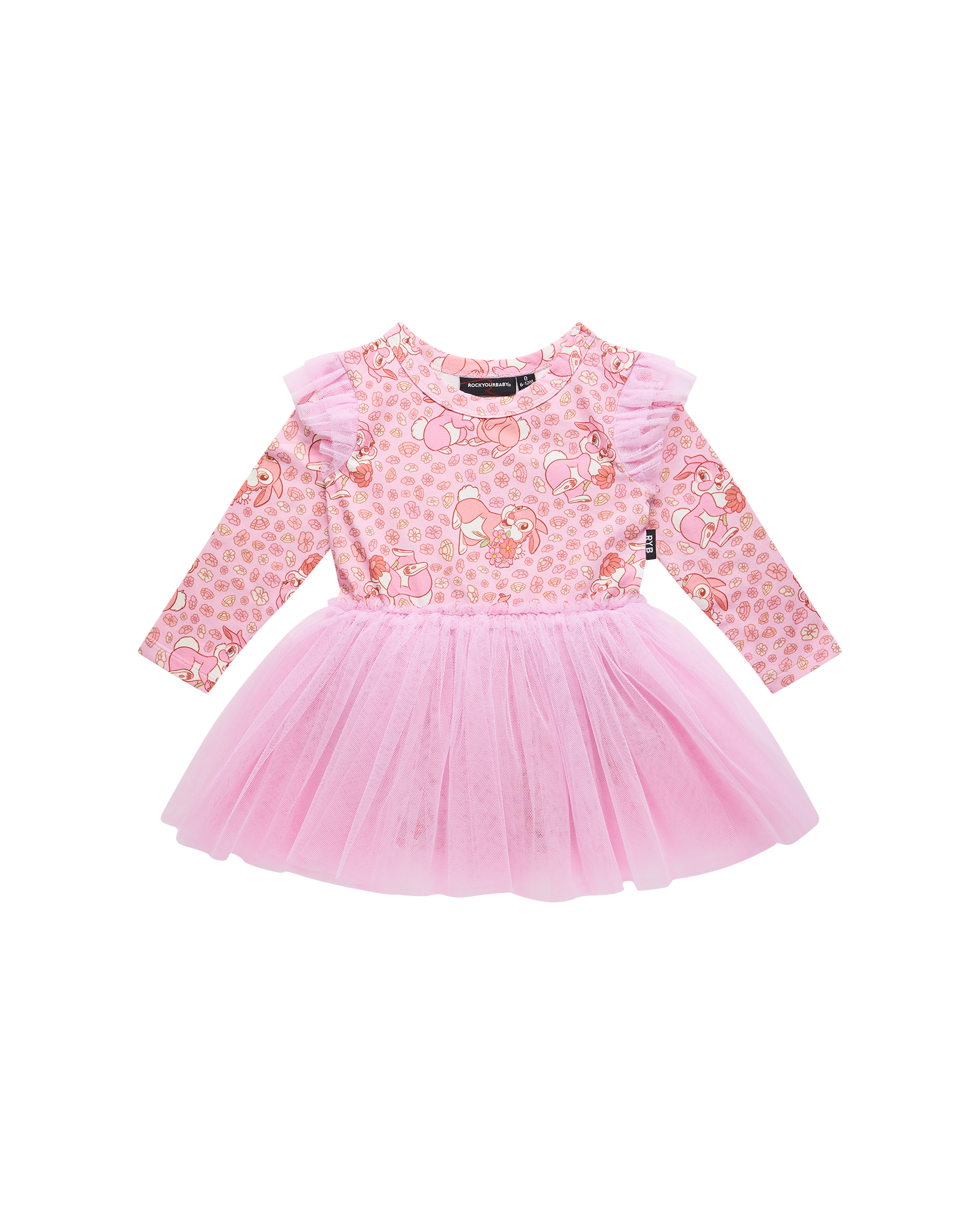 DISNEY THUMPER LONG SLEEVE BABY CIRCUS FRILL DRESS