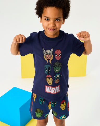 MARVEL COMICS SHORT SLEEVE PJ SLEEP SET