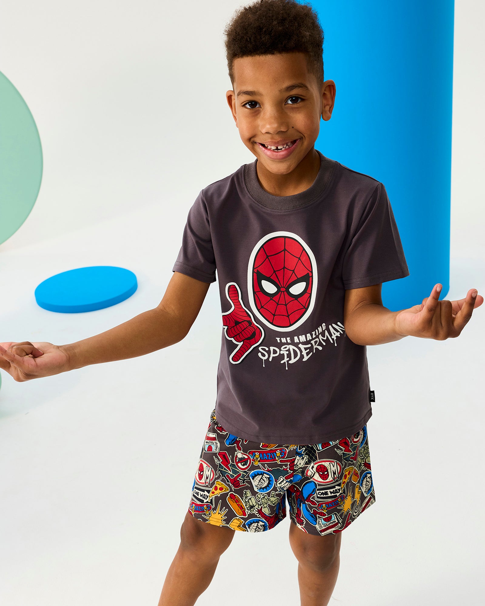 AMAZING SPIDER-MAN SHORT SLEEVE PJ SET