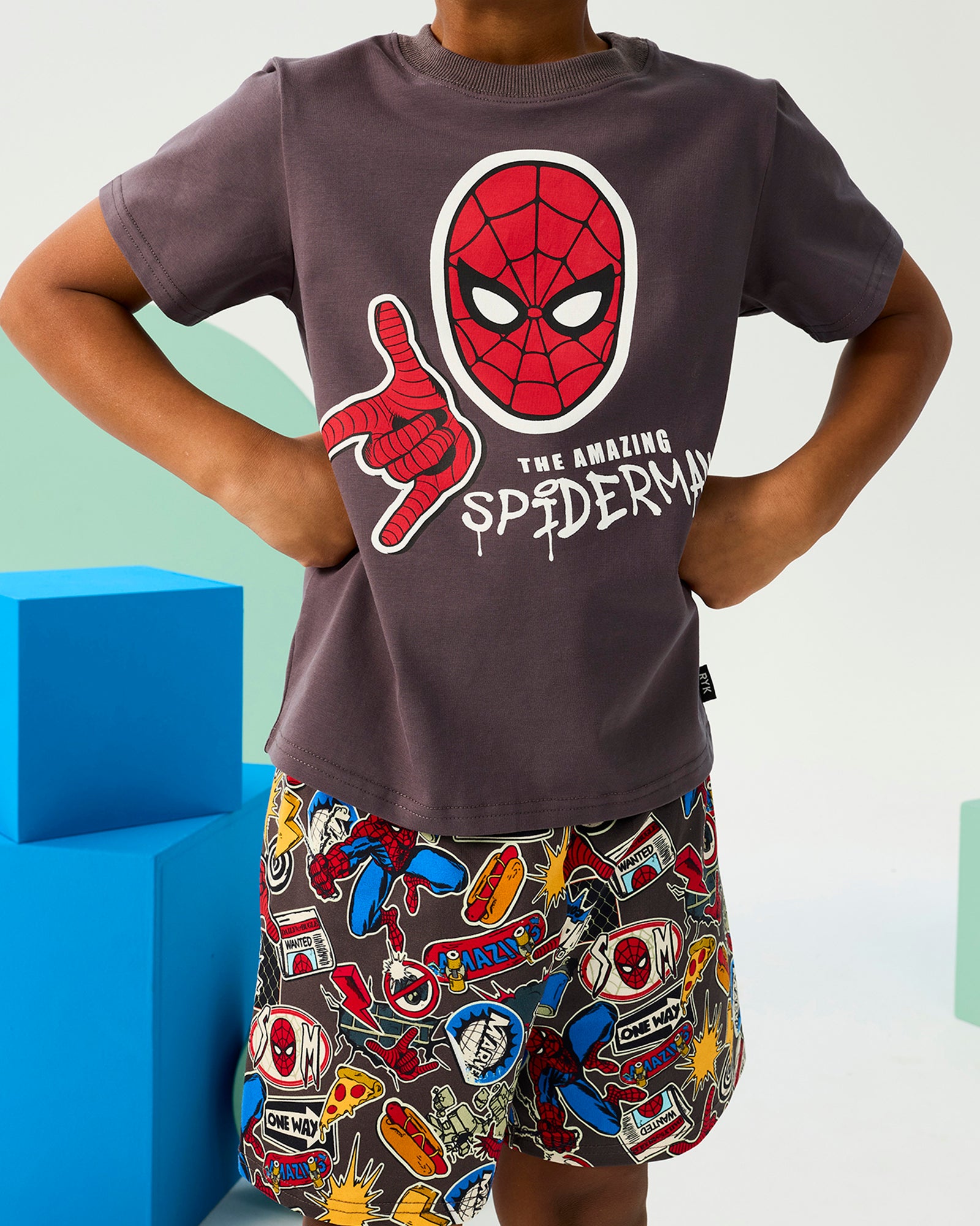 AMAZING SPIDER-MAN SHORT SLEEVE PJ SET