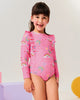 BARBIE STAR LONG SLEEVE FRILL PADDLESUIT