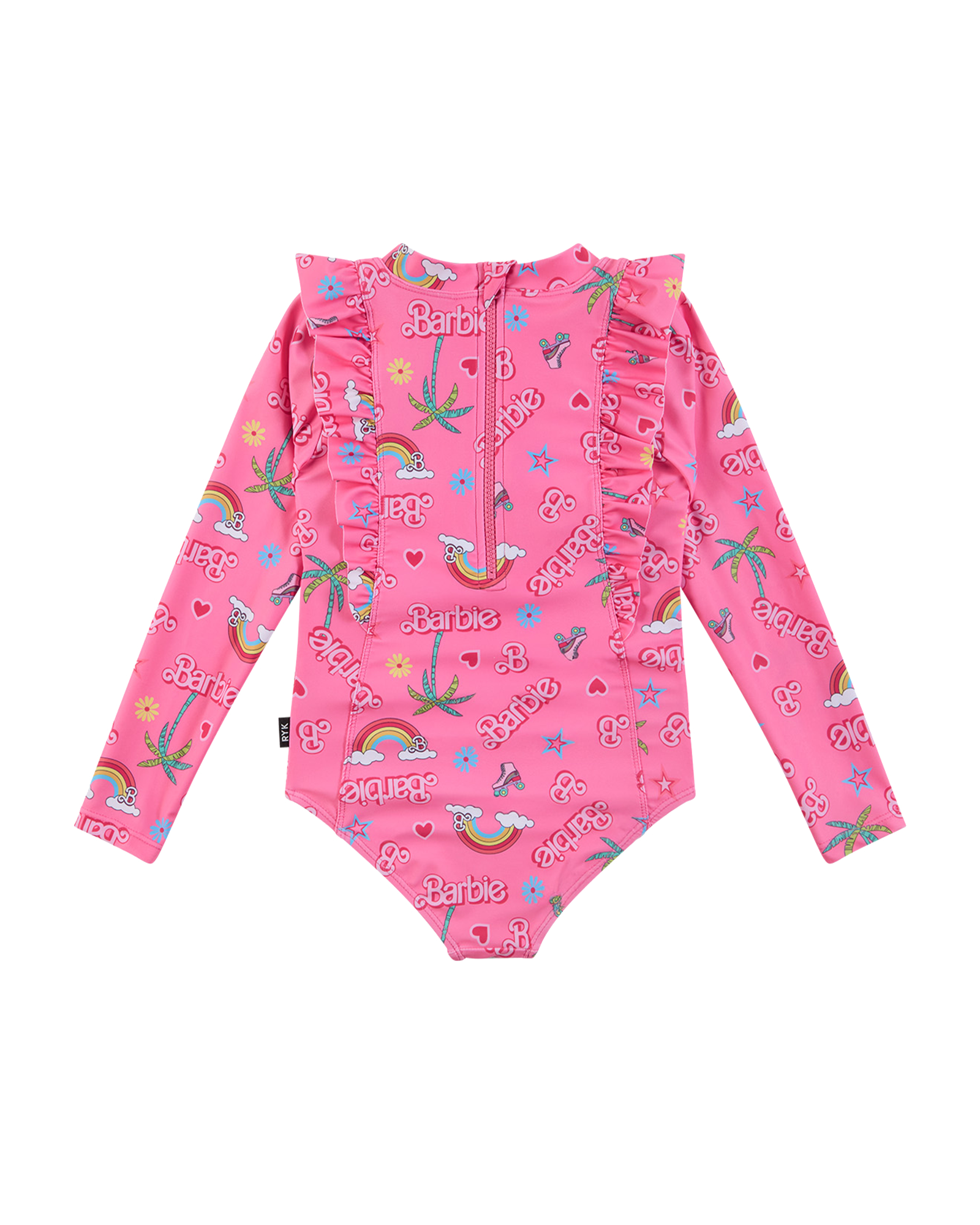 BARBIE STAR LONG SLEEVE FRILL PADDLESUIT