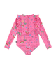 BARBIE STAR LONG SLEEVE FRILL PADDLESUIT