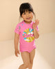 BARBIE SHORT SLEEVE RASH SWIM SET