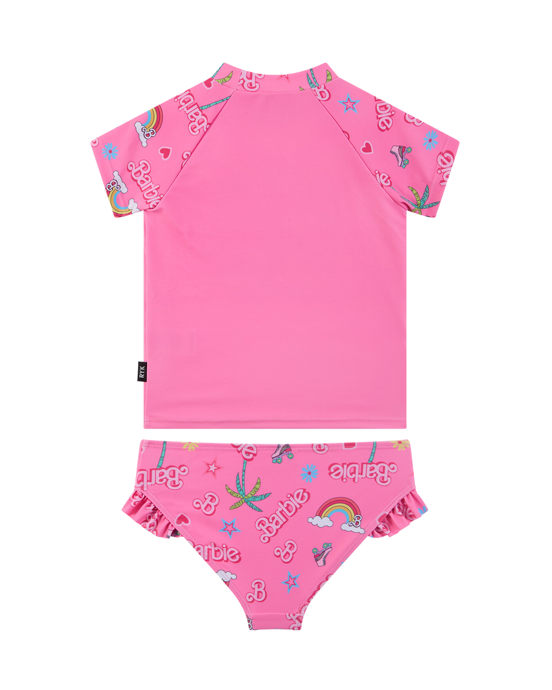 BARBIE SHORT SLEEVE RASH SWIM SET