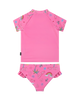 BARBIE SHORT SLEEVE RASH SWIM SET