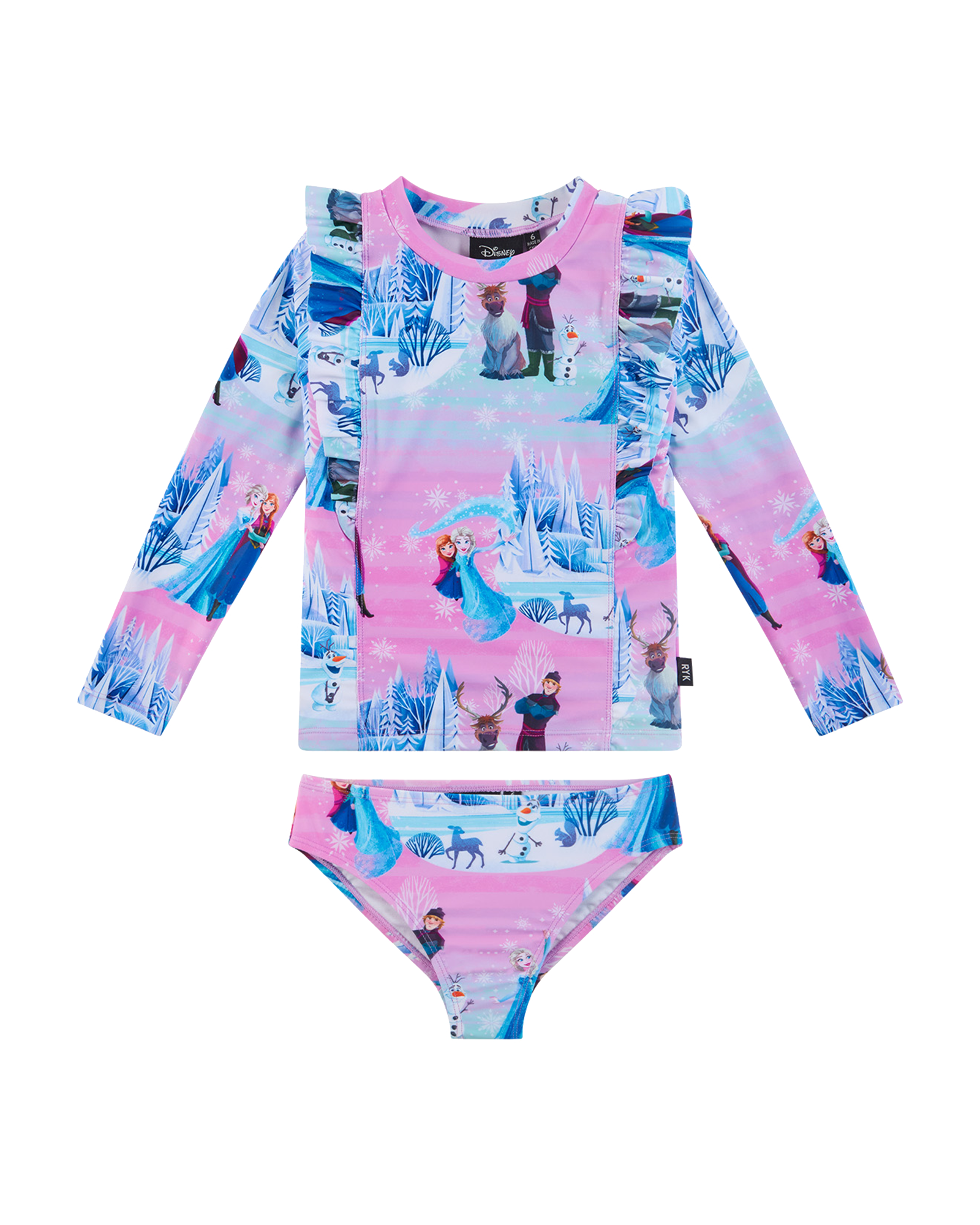 DISNEY FROZEN SUNSET LONG SLEEVE RASH SET