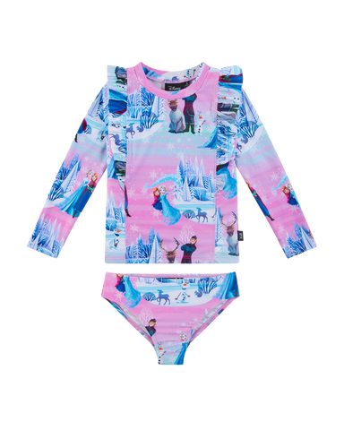 DISNEY FROZEN SUNSET LONG SLEEVE RASH SET