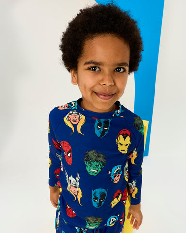 MARVEL HEROES RASHIE SWIM SET