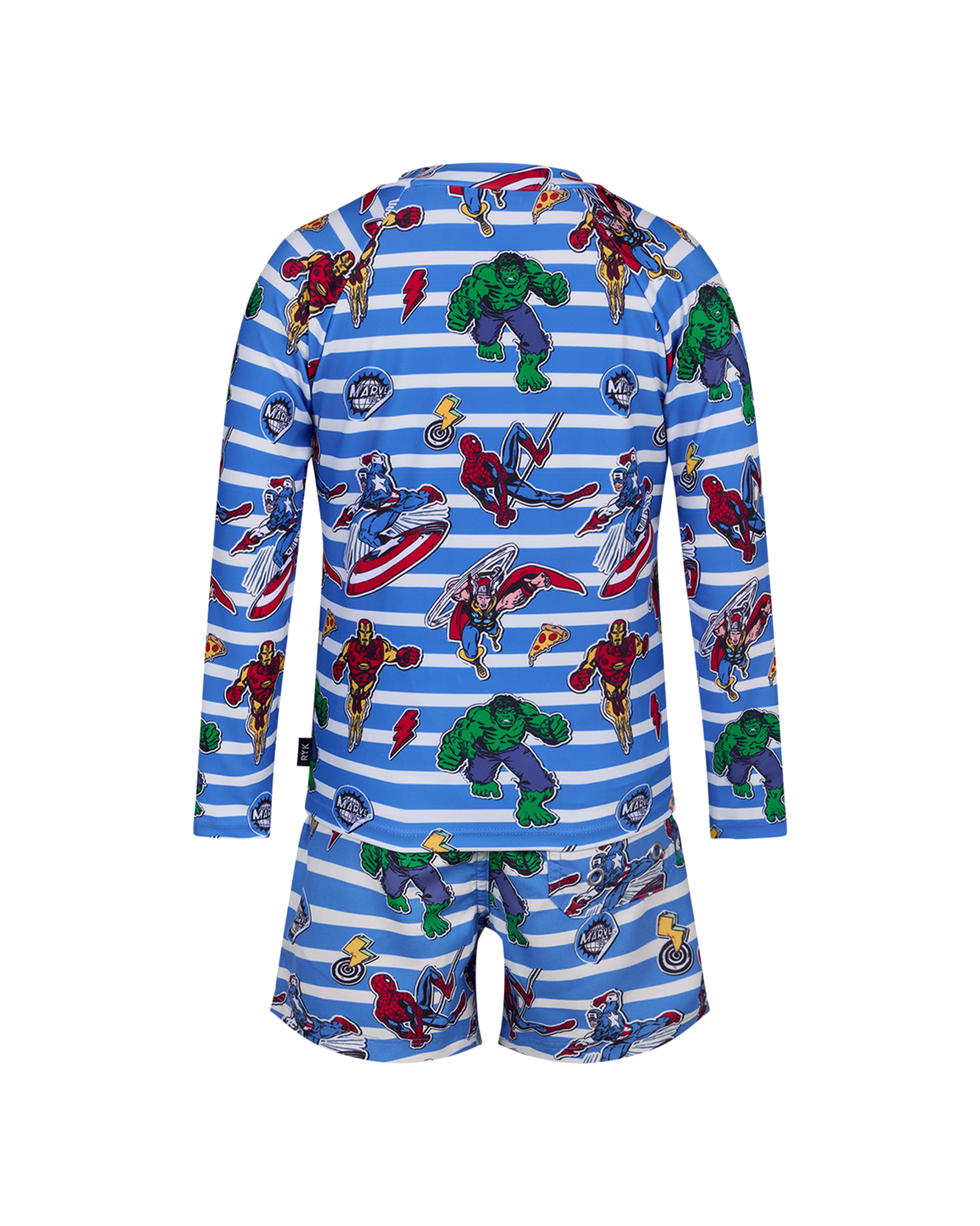 MARVEL OFF BEAT LONG SLEEVE RASHIE SWIM SET