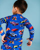 HOT WHEELS LONG SLEEVE RASHIE SWIM SET