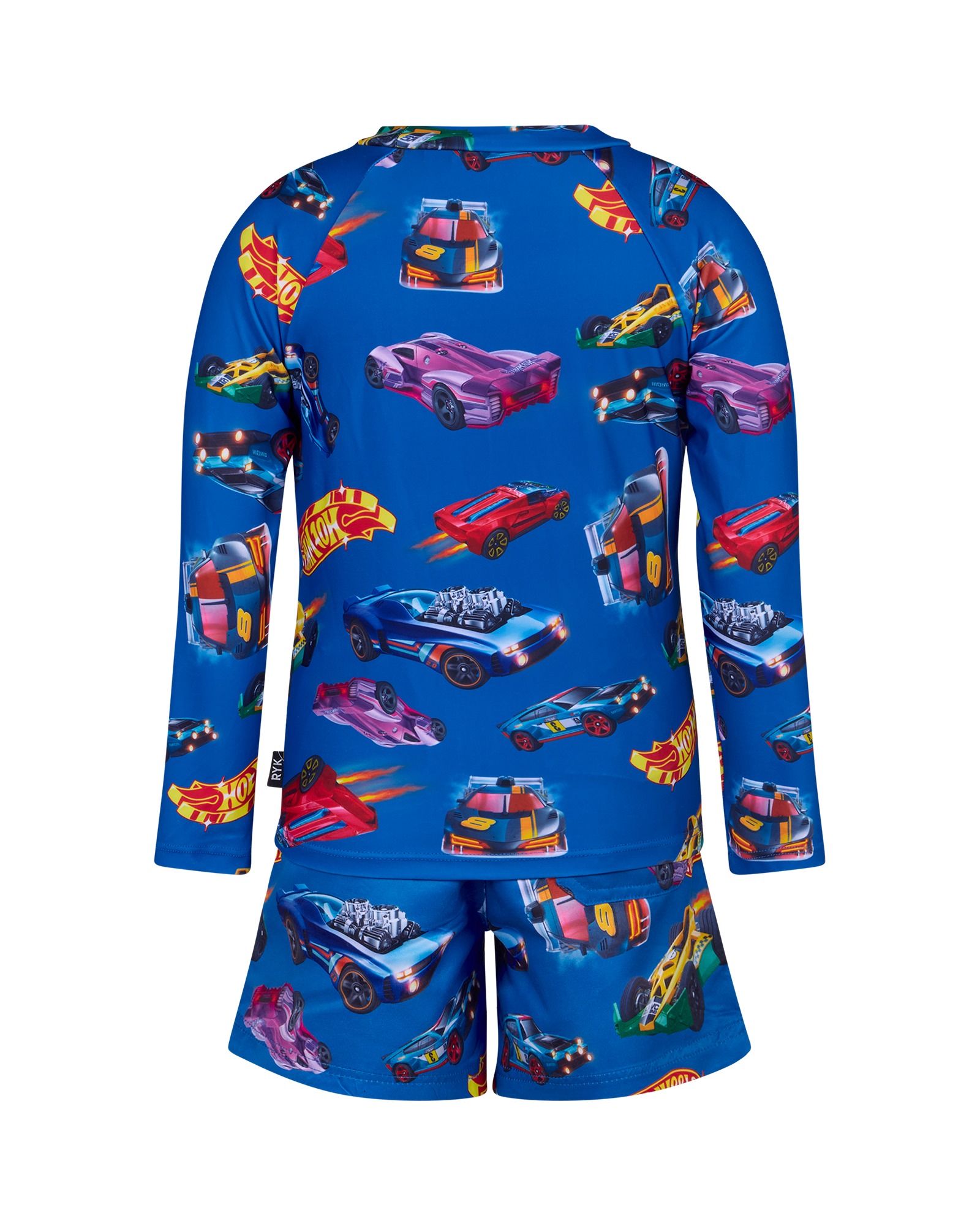 HOT WHEELS LONG SLEEVE RASHIE SWIM SET