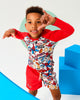 SPIDER-MAN SPIDEY OFF BEAT LONG SLEEVE RASHIE SWIM SET