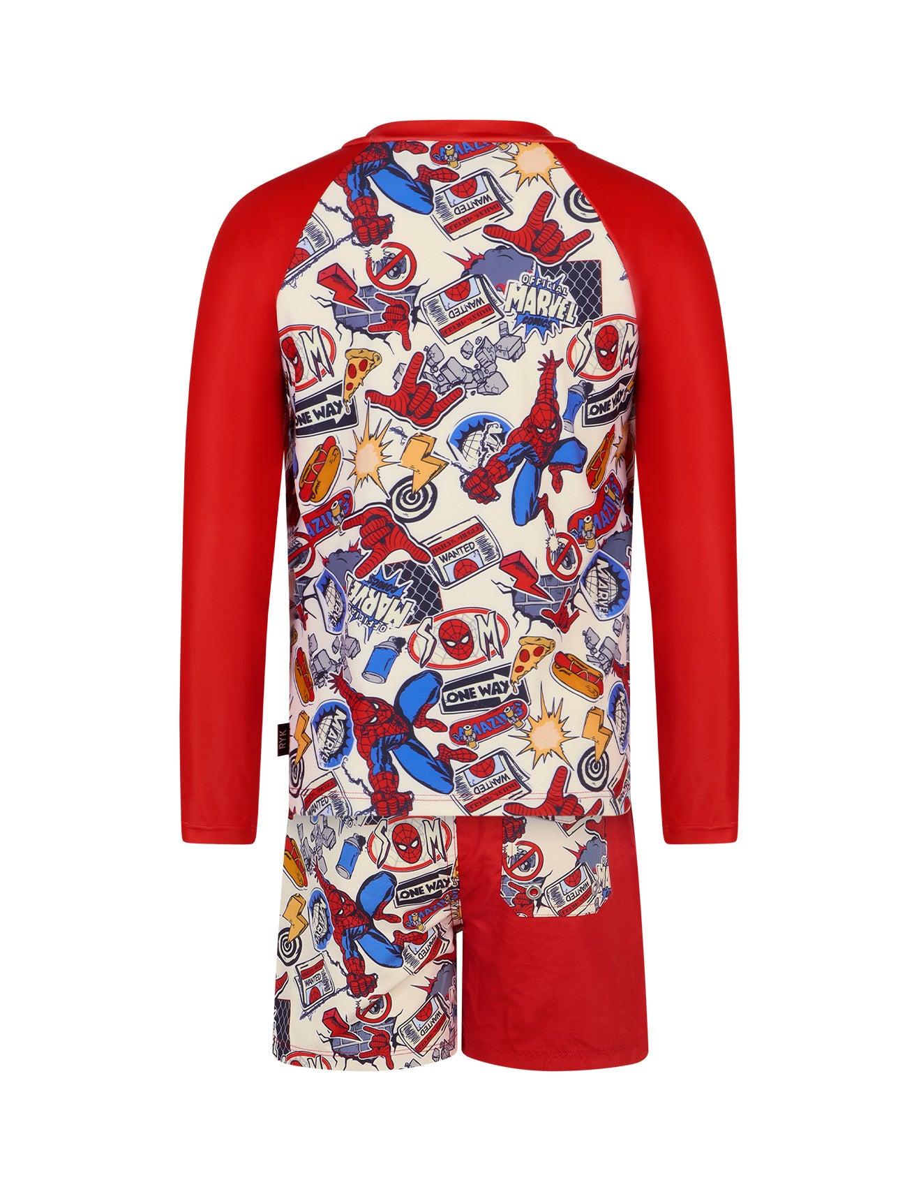 SPIDER-MAN SPIDEY OFF BEAT LONG SLEEVE RASHIE SWIM SET