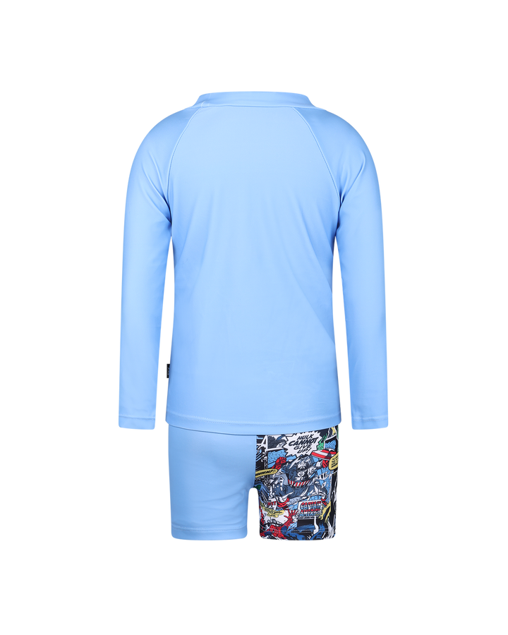 MARVEL RASHIE SET IN BLUE HAZE