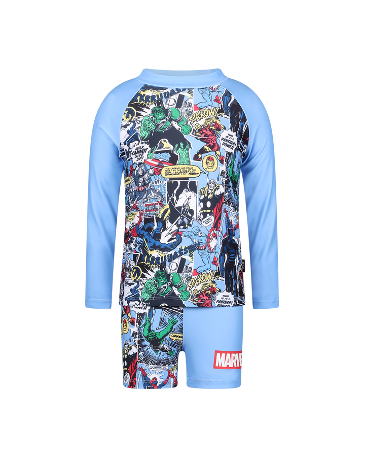 MARVEL RASHIE SET IN BLUE HAZE