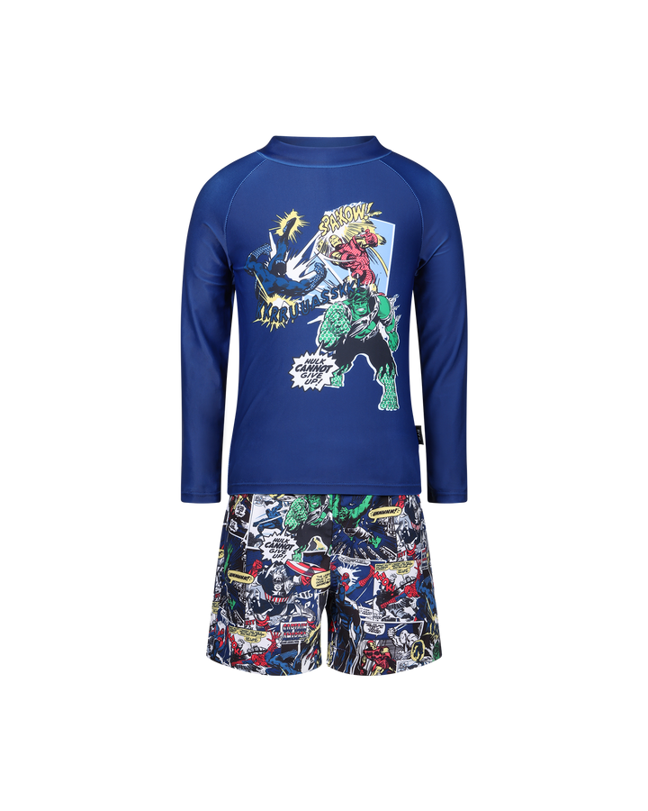 MARVEL RASHIE SET IN NAVY