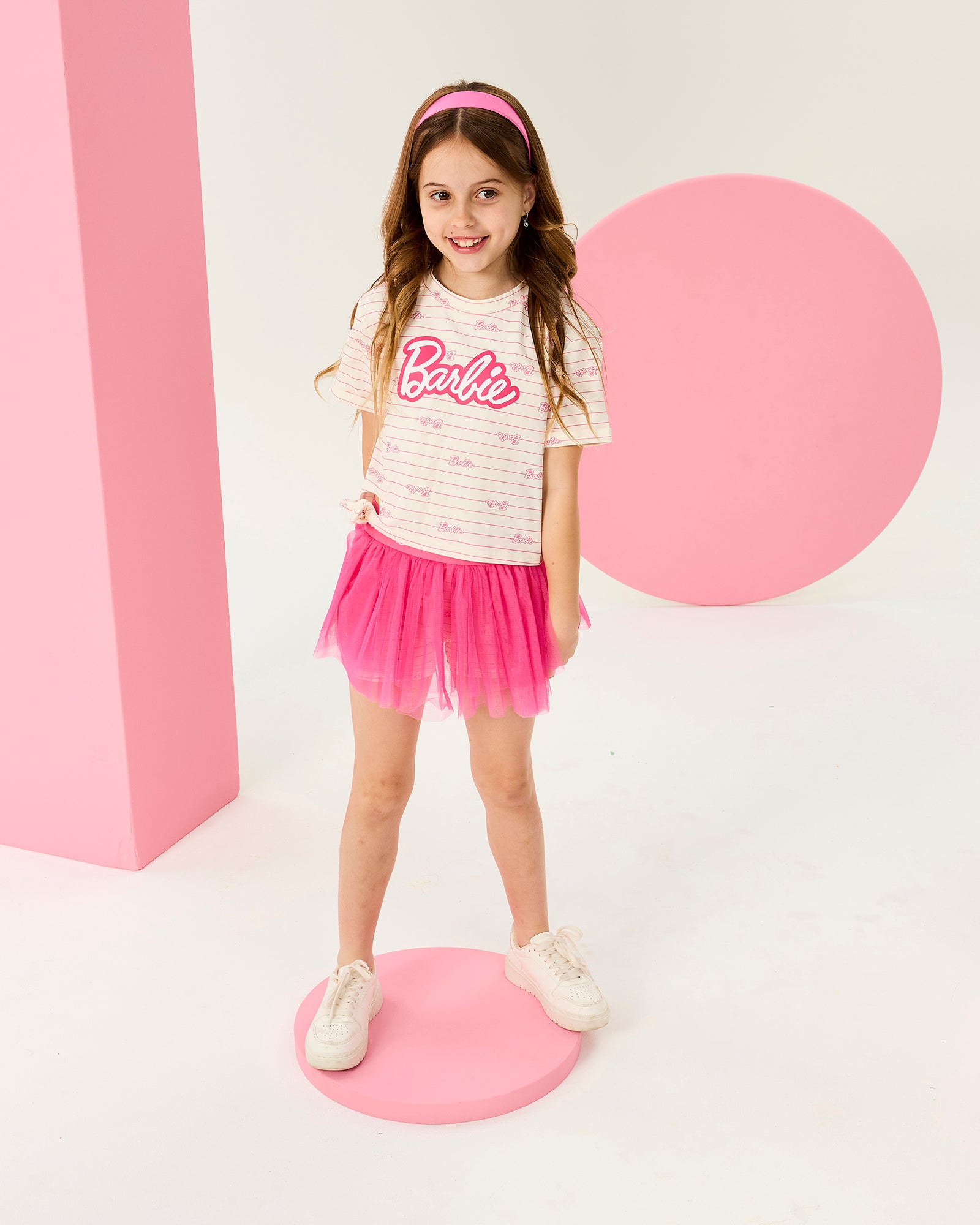 BARBIE STRIPE SHORT SLEEVE T-SHIRT