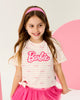 BARBIE STRIPE SHORT SLEEVE T-SHIRT