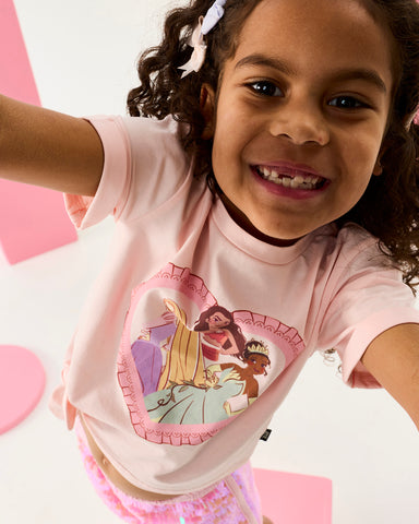 DISNEY PRINCESS HEARTS SHORT SLEEVE T-SHIRT