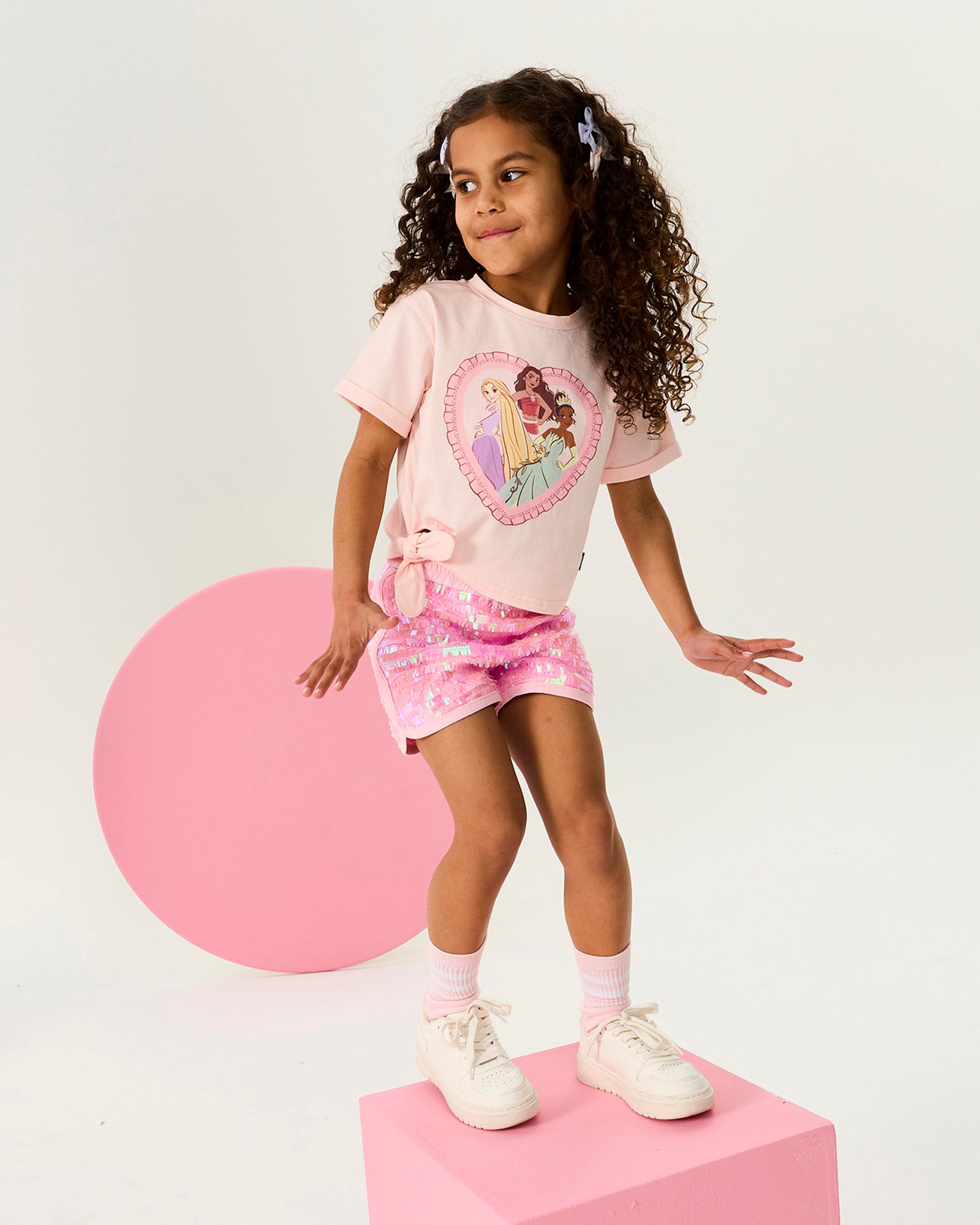 DISNEY PRINCESS HEARTS SHORT SLEEVE T-SHIRT